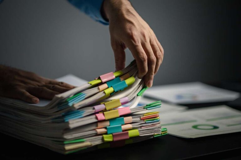 Organized financial documents prepared for business sale