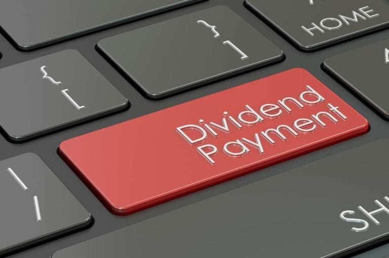 Keyboard with dividend payment button for CDA capital dividend distribution